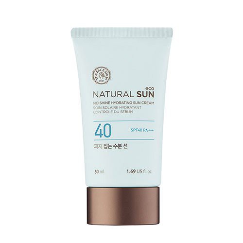 Kem chống nắng The Face Shop NATURAL SUN ECO NO SHINE HYDRATING kiểm soát nhờn